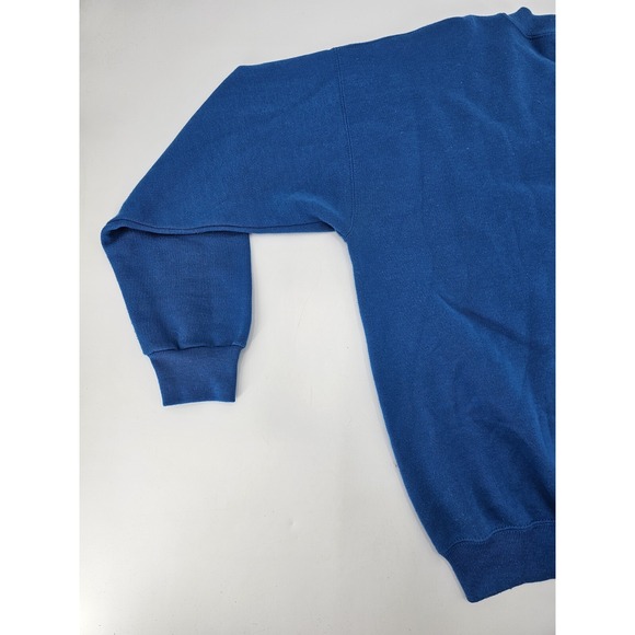 Lee crew sweatshirt mens size XL vintage Heavy Weight Cotton Blend Blue USA - Picture 11 of 12